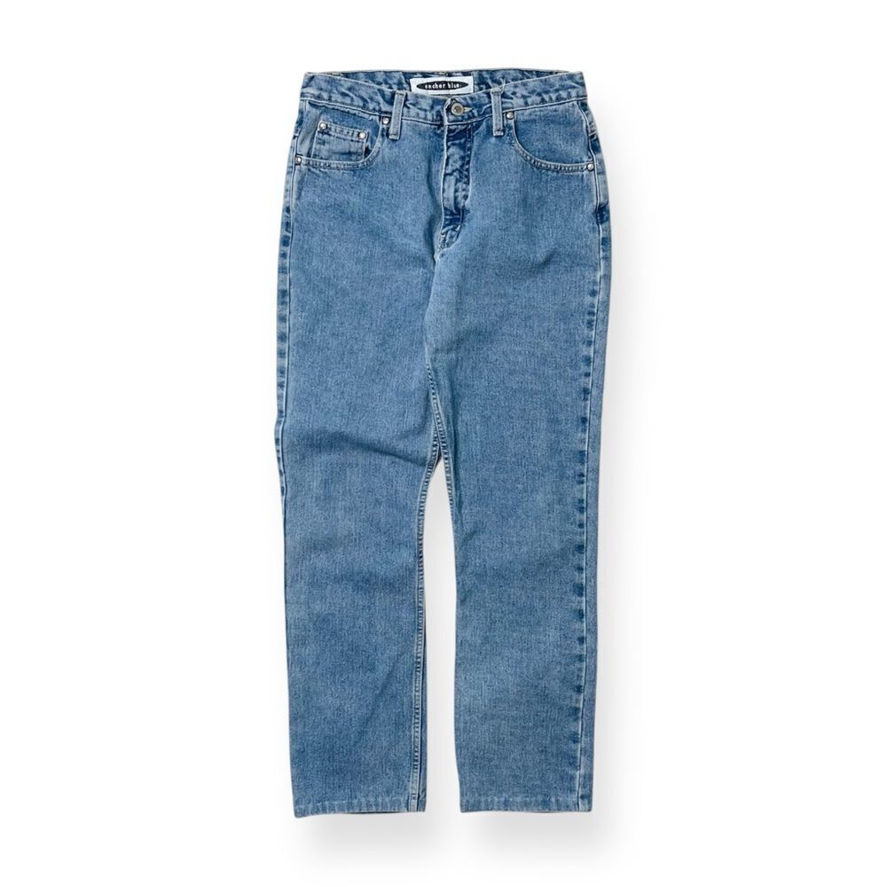 Vtg 90s Anchor Blue Jeans, Baggy Skate Grunge Loose Straight, Women 30 x 29